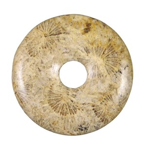 Donut corail fossilisé 4 cm