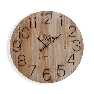 Horloge murale en bois brown