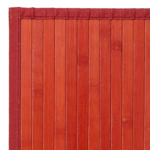 Tapis bambou rouge - couleur : rouge - t