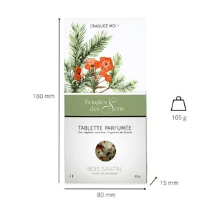 Tablette parfumée bois de santal
