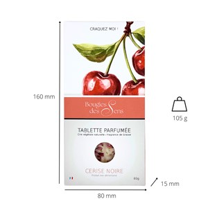 Tablette parfumée cerise noire
