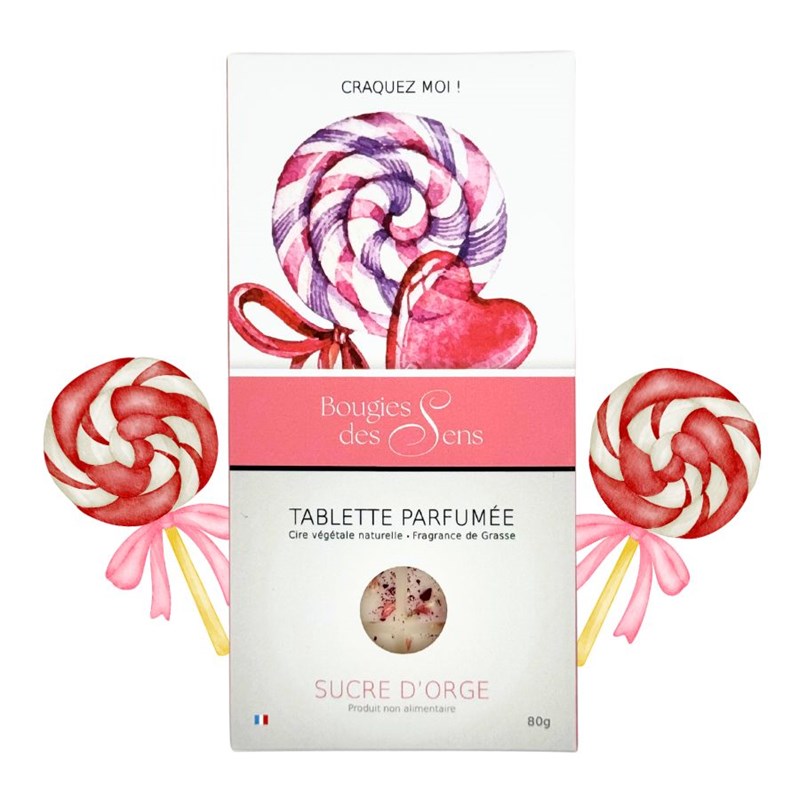 Tablette parfumée sucre d'orge