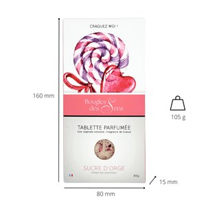 Tablette parfumée sucre d'orge