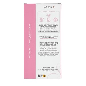 Tablette parfumée patchouli rose