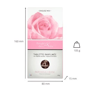 Tablette parfumée patchouli rose