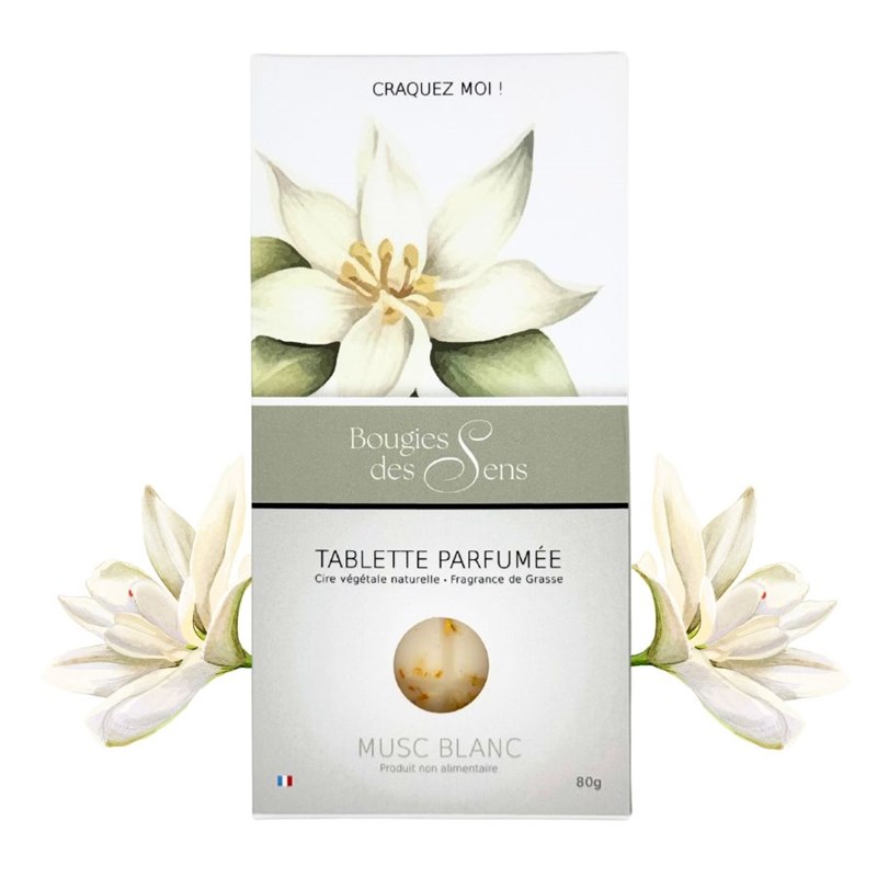 Tablette parfumée musc blanc