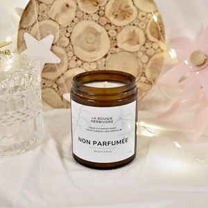 Bougie cire tournesol sans parfum 140g
