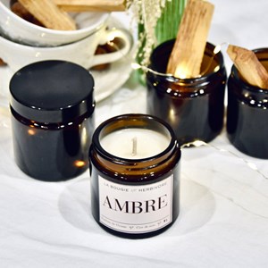 Bougie parfumée ambre 90g