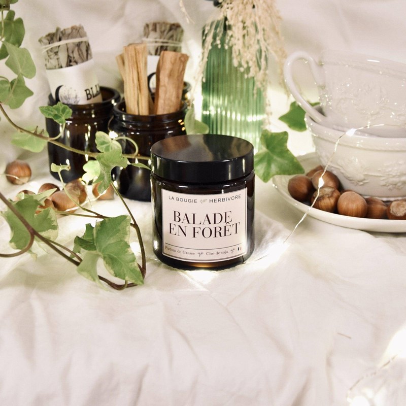 Bougie parfumée balade en forêt 90g
