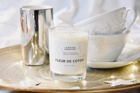 Bougie fleur de coton 150g