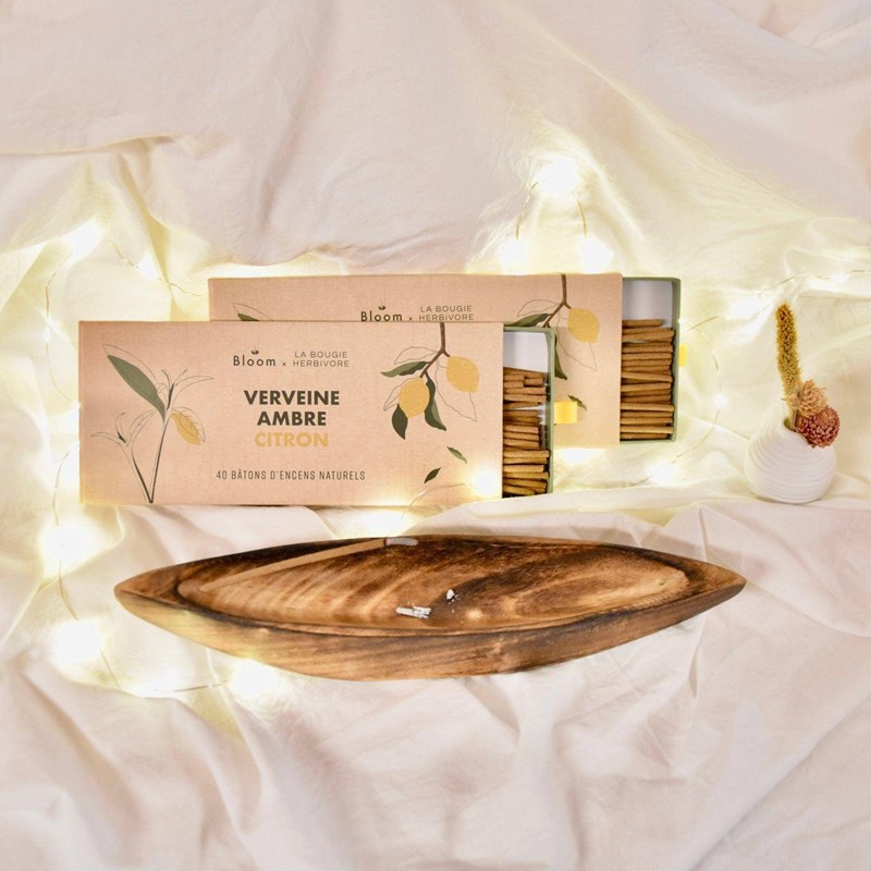 Pack 80 bâtonnets encens + porte-encens