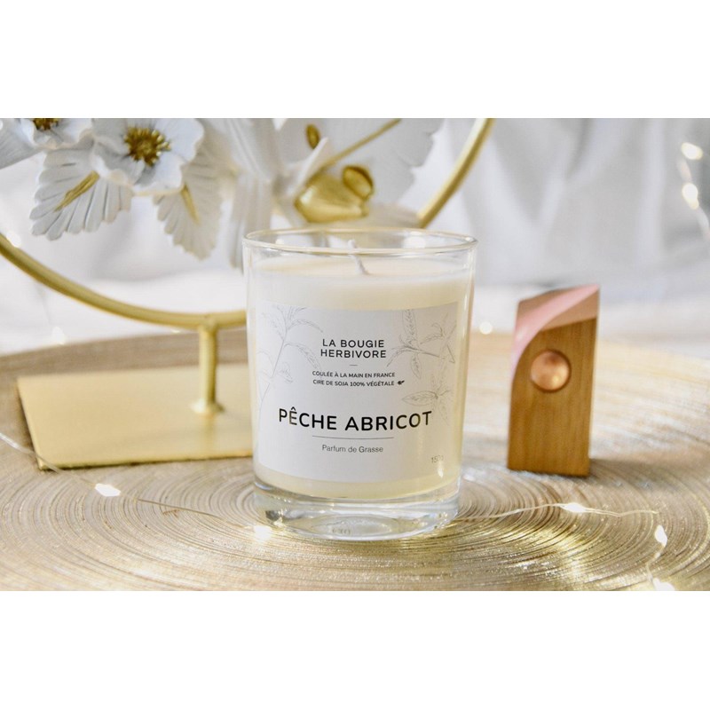 Bougie pêche abricot 150g