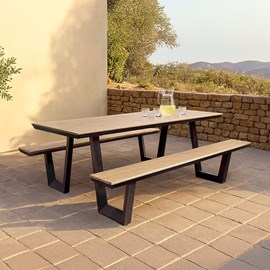 Table de pique-nique en aluminium et ...