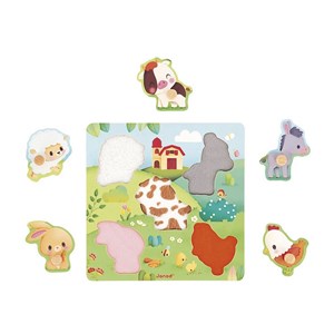 Puzzle tactile ferme - 5 pcs