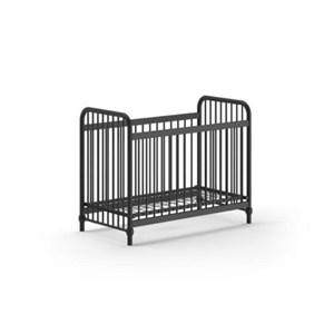 Bronxx lit bebe mat noir 60x120cm noir