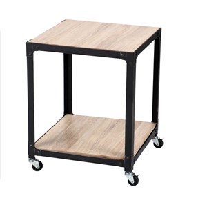 Table à café industrielle à roulettes