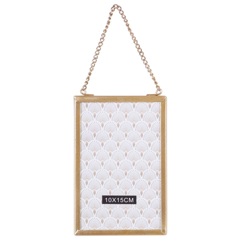 Cadre photo à suspendre design gold home