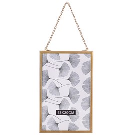 Cadre photo à suspendre design gold home