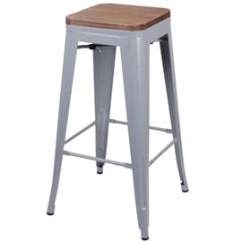 Tabouret de bar vintage liv - h. 77 cm