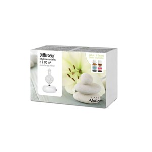 Coffret diffuseur bois galea + 2 HE