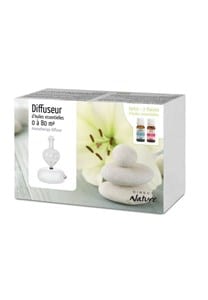 Coffret diffuseur bois galea + 2 HE