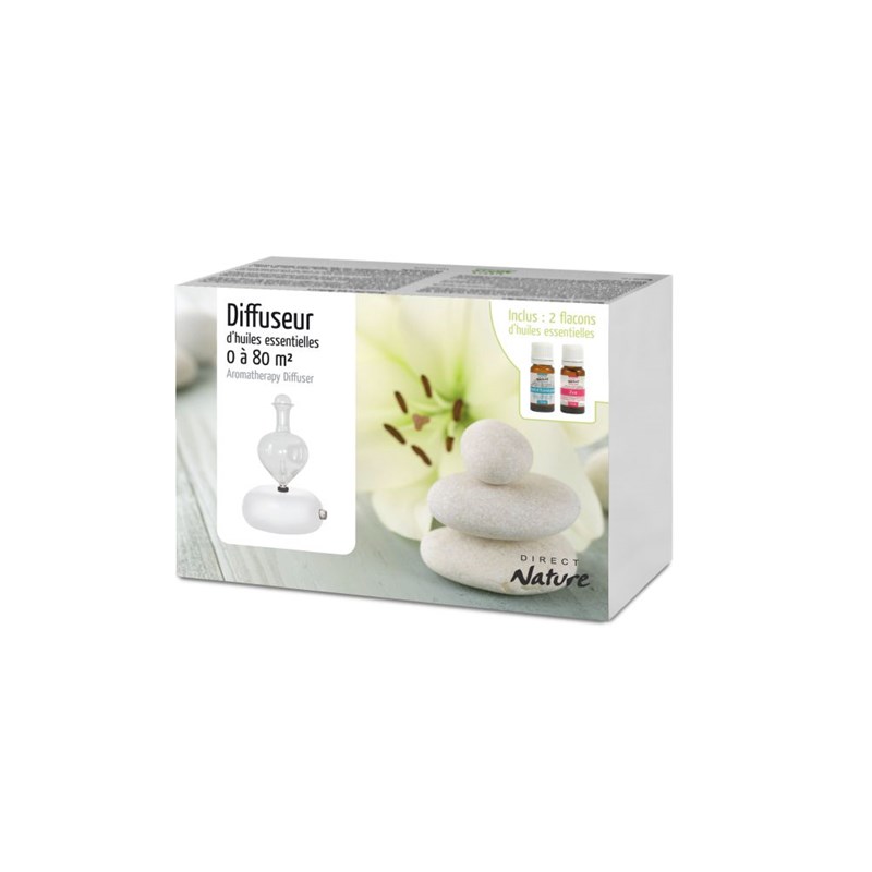 Coffret diffuseur bois galea + 2 HE