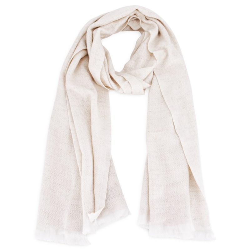 Les Jardins de la Comtesse - Echarpe cachemire beige amande
