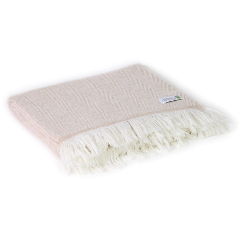 Les Jardins de la Comtesse - Plaid cachemire et laine camel