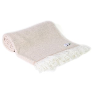 Plaid cachemire et laine camel