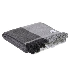 Plaid cachemire et laine beige gris