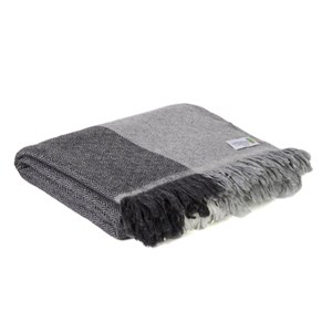 Plaid cachemire et laine beige gris