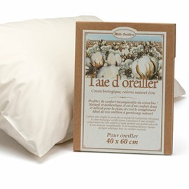 Taie d'oreiller en coton bio - 40x60 cm