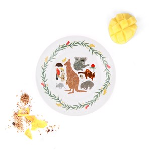 Assiette en porcelaine australiana