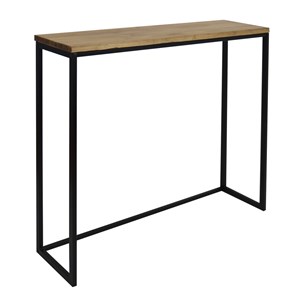 Table mange debout 30x120x110 cm noir