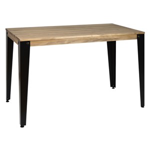 Table à manger lunds 80x120x75cm noir