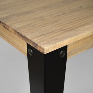 Table à manger lunds 80x120x75cm noir