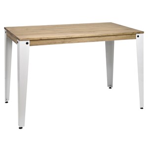 Table à manger lunds 90x180x75cm blanc