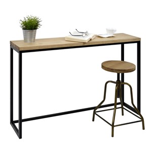 Table console icub 30x120x80cm noir