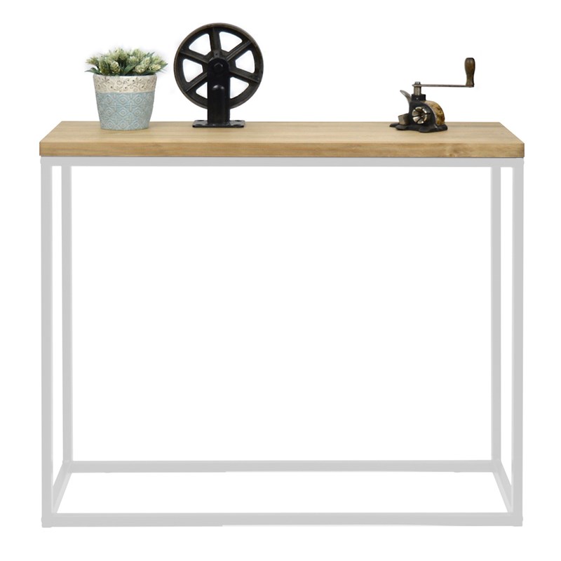 DSMeubles - Table console icub 35x120x82 – 30 blanc