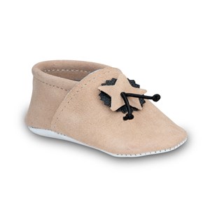 Chaussons souples bebe creme taille 16