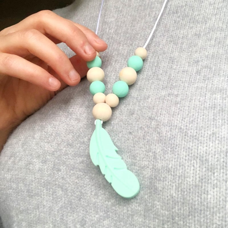 Love And Carry Mint Collier d'allaitement en silicone alimentaire