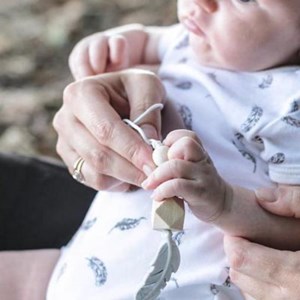 Collier allaitement lou gris