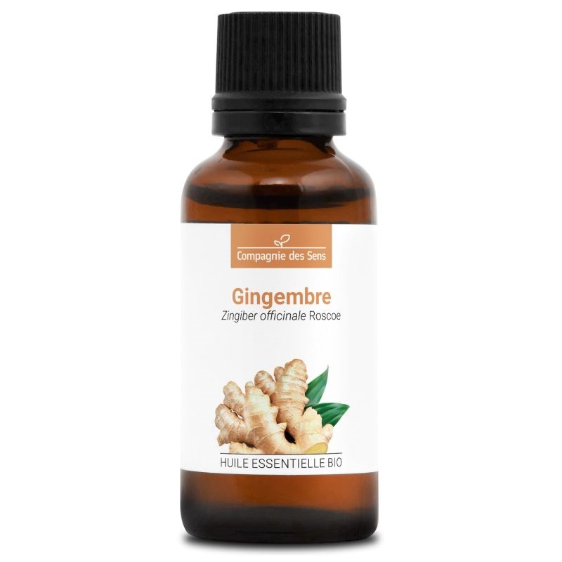 Gingembre (zingiber officinale) - huile essentielle bio - 30ml garantie chromace