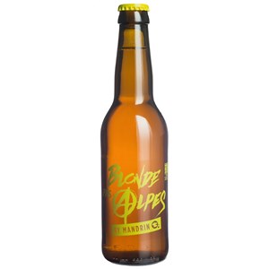 Bière artisanale blonde des alpes