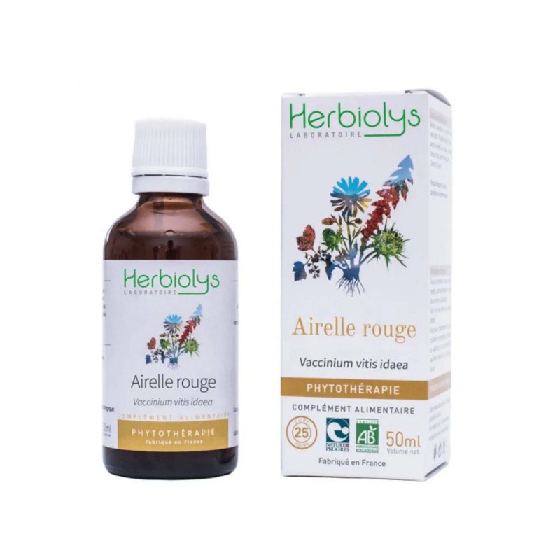 Herbiolys - Teinture mère d'airelle rouge bio - ménopause et confort urinaire