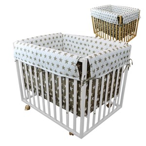Parc bébé évolutif 4 côtés blanc