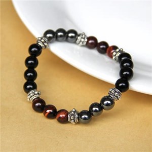 Bracelet triple protection en odt rouge