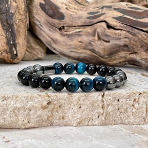 Bracelet triple protection en odt bleu