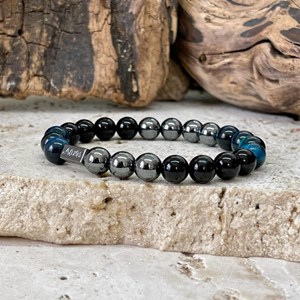 Bracelet triple protection en odt bleu