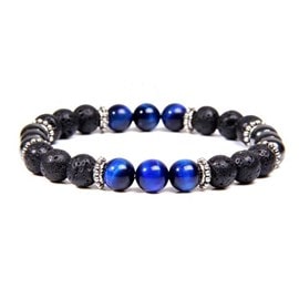 Bracelet défense en œil de tigre faucon